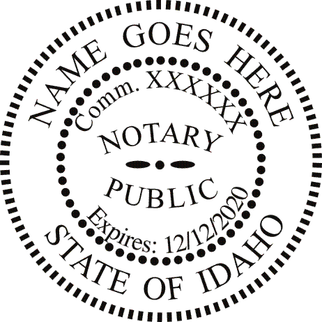 Round Notary Stamp w expiration